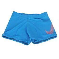 Spodnie do wody męskie Nike Jdi Swoosh. Niebieskie szorty męskie Nike, na lato, bez wzorów, z materiału, sportowe. Za 126.00 zł.