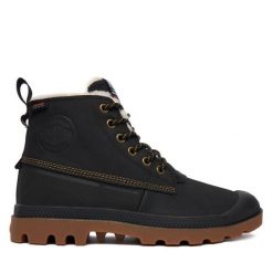 Trapery Palladium. Czarne buty zimowe męskie Palladium, bez zapięcia. Za 699.99 zł.