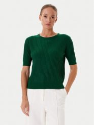 Tatuum Sweter Bazo T2502.049 Zielony Regular Fit. Zielone swetry klasyczne damskie Tatuum, xl, z bawełny, bez kołnierzyka. Za 129.99 zł.