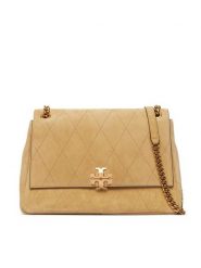 Tory Burch Torebka 183357 Beżowy. Brązowe torebki klasyczne damskie Tory Burch, bez wzorów, ze skóry, bez dodatków. Za 3,029.00 zł.