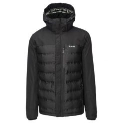 Kurtka Ocieplana Męska Helten. Czarne kurtki męskie Hi-tec, m, bez wzorów, z puchu, sportowe, bez kaptura. Za 572.99 zł.