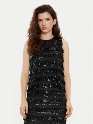 JOOP! Top 30044814 Czarny Regular Fit. Czarne topy damskie Joop!, bez wzorów, z syntetyku, bez kołnierzyka. Za 409.99 zł.