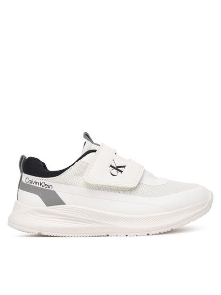 Calvin Klein Sneakersy V1X9-83308-1843X S Biały. Białe buty sportowe chłopięce CALVIN KLEIN, z materiału, bez zapięcia. Za 399.99 zł.