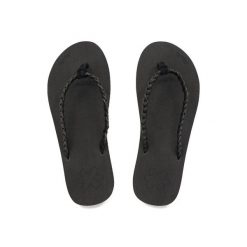Japonki basenowe damskie Flip Flop Glitter. Czarne klapki damskie Flip Flop, bez wzorów, bez obcasa. Za 80.00 zł.