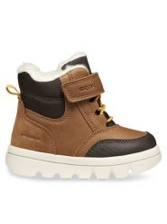 Geox Kozaki B Willaboom Boy B Abx B365BK 0ME22 C6654 M Brązowy. Brązowe buty zimowe chłopięce Geox, ze skóry, bez zapięcia. Za 319.99 zł.