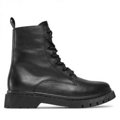 Trapery Tamaris. Czarne trapery damskie Tamaris, bez obcasa. Za 339.99 zł.