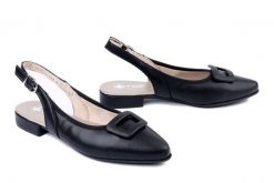 RIEKER 43150-00 black, czółenka damskie. Czarne czółenka damskie Rieker, bez wzorów, bez obcasa, na obcasie. Za 299.90 zł.