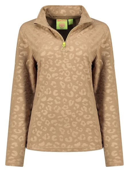 Geographical Norway Bluza polarowa w kolorze beżowym rozmiar: M. Brązowe bluzy bez kaptura damskie Geographical Norway, m, z polaru. Za 95.69 zł.