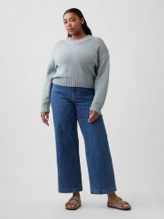 GAP Dżinsy - Comfort fit - w kolorze niebieskim rozmiar: W24. Niebieskie jeansy damskie GAP, z podwyższonym stanem. Za 100.75 zł.