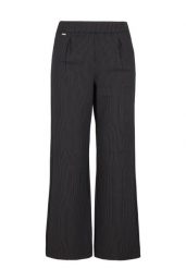 Szerokie spodnie R-BRI. Czarne spodnie materiałowe damskie Volcano, bez wzorów, z elastanu, biznesowe. Za 159.99 zł.