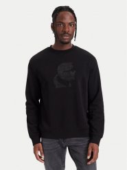 KARL LAGERFELD Bluza 705009 564911 Czarny Regular Fit. Czarne bluzy bez kaptura męskie Karl Lagerfeld, l, z bawełny. Za 649.99 zł.