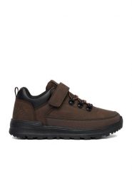 Kappa Sneakersy CEO-35ILIXW Brązowy ciemny. Brązowe buty sportowe chłopięce Kappa, ze skóry, bez zapięcia. Za 149.99 zł.