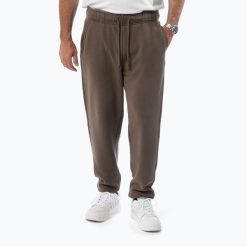 Spodnie męskie Pitbull Small Logo HD Track. Brązowe spodnie sportowe męskie PITBULL, z bawełny. Za 189.99 zł.