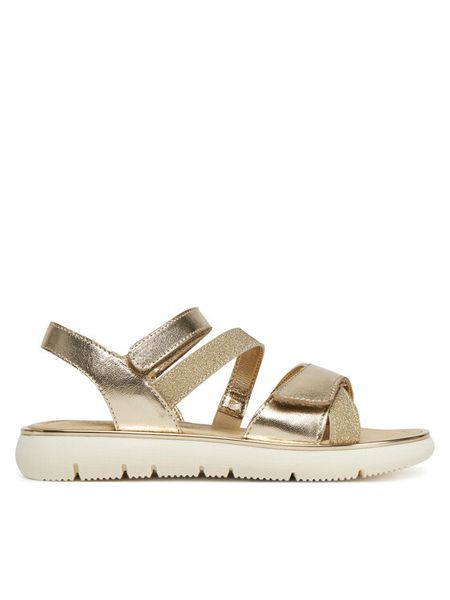 Primigi Sandały 7936511 M Złoty. Żółte sandały dziewczęce Primigi, ze skóry, bez zapięcia. Za 289.99 zł.