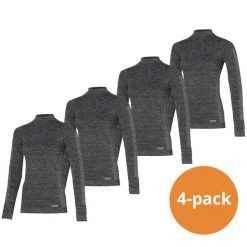 Koszulka termoaktywna Heat Keeper z długim rękawem damska Premium 4-pak. Czarne bielizna termoaktywna damska HEAT KEEPER, m, bez wzorów. Za 303.99 zł.