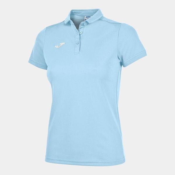 Koszulka polo do tenisa damska Joma Hobby. Niebieskie bluzki damskie Joma, xl, bez wzorów, sportowe, bez kołnierzyka, bez ramiączek. Za 116.60 zł.