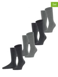 ESPRIT Skarpety (4 pary) "Fine Dot" w kolorze antracytowo-szarym rozmiar: 43-46. Czarne skarpetki męskie Esprit, bez wzorów. Za 70.74 zł.