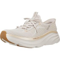 Buty SKECHERS SLIP-INS DLUX VAPOR EVENING Beżowy. Brązowe trampki i tenisówki damskie Skechers, bez wzorów, z tkaniny. Za 399.99 zł.
