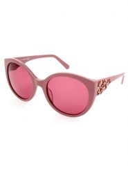 Swarovski Damskie okulary przeciwsłoneczne w kolorze szaroróżowo-różowym rozmiar: 57. Różowe okulary przeciwsłoneczne damskie Swarovski. Za 217.99 zł.