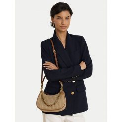 Torebka LAUREN RALPH LAUREN. Brązowe torebki klasyczne damskie Lauren Ralph Lauren, bez wzorów, bez dodatków. Za 1,699.00 zł.