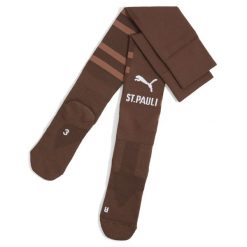 Męskie skarpety FC St. Pauli z grafiką PUMA Espresso Brown White. Białe skarpetki męskie Puma, bez wzorów. W wyprzedaży za 94.00 zł.