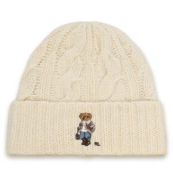 Czapka Polo Ralph Lauren. Białe czapki zimowe damskie Polo Ralph Lauren. Za 419.99 zł.