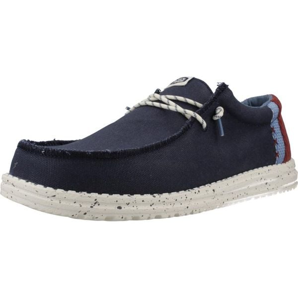 Buty HEY DUDE WALLY BREAK HEY DAY Niebieski. Niebieskie buty trekkingowe męskie Hey dude, z tkaniny, bez zapięcia, trekkingowe. Za 328.25 zł.