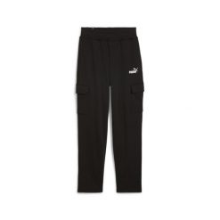 Puma Spodnie Ess+ Cargo Fl 68250201. Czarne spodnie dresowe damskie Puma, s, bez wzorów. Za 158.99 zł.