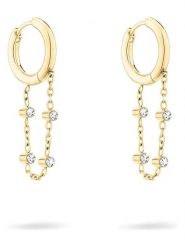 Tamaris Kolczyki-kreole ze szkłem rozmiar: onesize. Kolczyki damskie Tamaris, szklane. Za 121.99 zł.