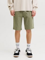 Jack & Jones Szorty "Fred" w kolorze khaki rozmiar: M. Brązowe szorty męskie Jack & Jones, z bawełny, bez kołnierzyka. Za 78.66 zł.