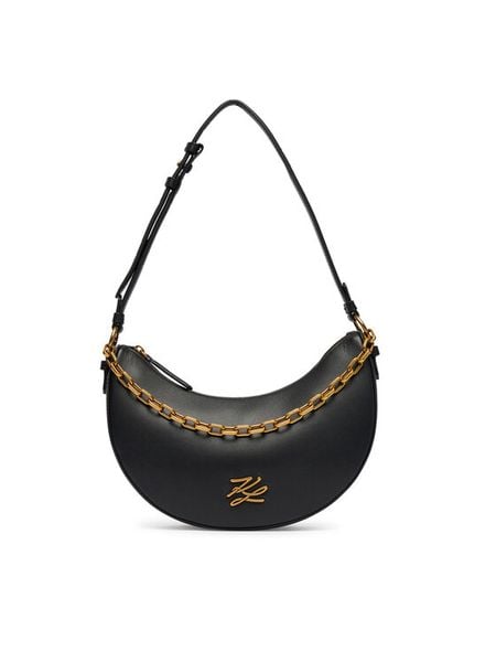 KARL LAGERFELD Torebka B3W30306 Czarny. Czarne torebki klasyczne damskie Karl Lagerfeld, bez wzorów, ze skóry, bez dodatków. Za 1,299.00 zł.