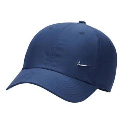 Czapka Z Daszkiem Unisex Dla Dorosłych DF Club. Niebieskie czapki męskie Nike, bez wzorów, sportowe. Za 148.99 zł.
