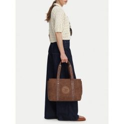 Torebka Beverly Hills Polo Club. Brązowe torebki klasyczne damskie Beverly Hills Polo Club, bez wzorów, bez dodatków. Za 179.99 zł.