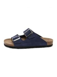 Billowy Skórzane klapki w kolorze granatowym rozmiar: 41. Niebieskie klapki i japonki męskie Billowy. Za 130.99 zł.