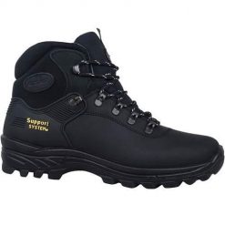 Buty trekkingowe męskie Grisport 14502D10G. Czarne buty trekkingowe męskie Grisport, z gumy, bez zapięcia, trekkingowe. Za 404.00 zł.