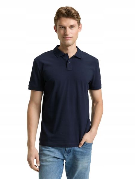 T-SHIRT KOSZULKA POLO MĘSKA TOM TAILOR BAWEŁNIANA GŁADKA GRANATOWA. Niebieskie koszulki polo męskie Tom Tailor, m, z bawełny, bez ramiączek, na fitness i siłownię. Za 99.00 zł.