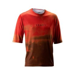 Koszulka rowerowa męska Leatt MTB Gravity 4.0. Czerwone t-shirty sportowe męskie LEATT, m, bez ramiączek, rowerowe. Za 269.99 zł.