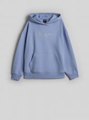 4F Bluza dresowa loose z kapturem damska - niebieska L. Niebieskie bluzy z kapturem damskie 4f, l, z bawełny. Za 189.99 zł.