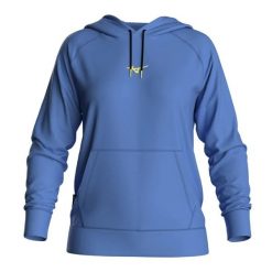 Bluza damska z kapturem Mizuno Athletic Wos. Niebieskie bluzy sportowe damskie Mizuno, l, z materiału. Za 276.85 zł.