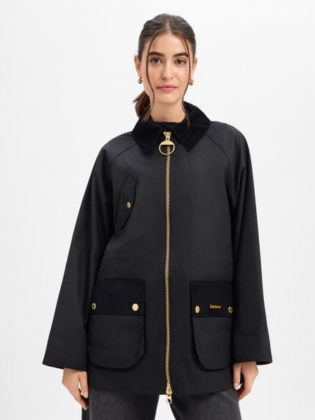 Barbour Kurtka z wosku Kobiety Bawełna czarny, 36. Czarne kurtki damskie Barbour, bez wzorów, z bawełny, bez kaptura. Za 1,999.95 zł.