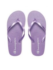 Champion Japonki S11568-VS022 Fioletowy. Fioletowe klapki damskie CHAMPION, bez wzorów, z tworzywa sztucznego, bez obcasa. Za 49.99 zł.