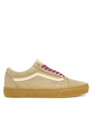 Vans Tenisówki Old Skool VN000D6WHK11 Beżowy. Brązowe trampki i tenisówki damskie Vans, bez wzorów, ze skóry. Za 369.99 zł.