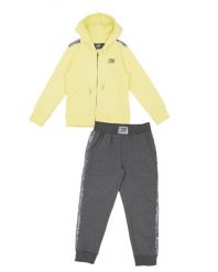 Bluza z kaptur na co dzień na siłownię. Żółte bluzy z kapturem damskie LEONE 1947 APPAREL, z dresówki. Za 84.16 zł.