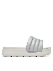Puma Klapki Karmen Slide Puffy 400679 01 Szary. Szare klapki damskie Puma, bez wzorów, ze skóry, bez obcasa. Za 199.99 zł.