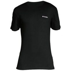 T-shirt sportowy z krótkim rękawem męski Columbia CSC Basic Logo SS Tee. Czarne t-shirty męskie Columbia, l, bez wzorów, z bawełny, bez kołnierzyka. Za 99.99 zł.