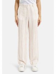 Smith & Soul Spodnie w kolorze beżowo-różowym rozmiar: XS. Brązowe spodnie materiałowe damskie Smith & Soul, bez wzorów, z materiału, z podwyższonym stanem. Za 173.99 zł.