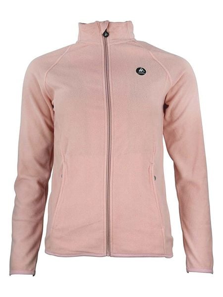 Peak Mountain Kurtka polarowa "Afonor" w kolorze jasnoróżowym rozmiar: XL. Różowe kurtki damskie Peak Mountain, xl, z aplikacjami, z materiału, bez kaptura. Za 113.10 zł.