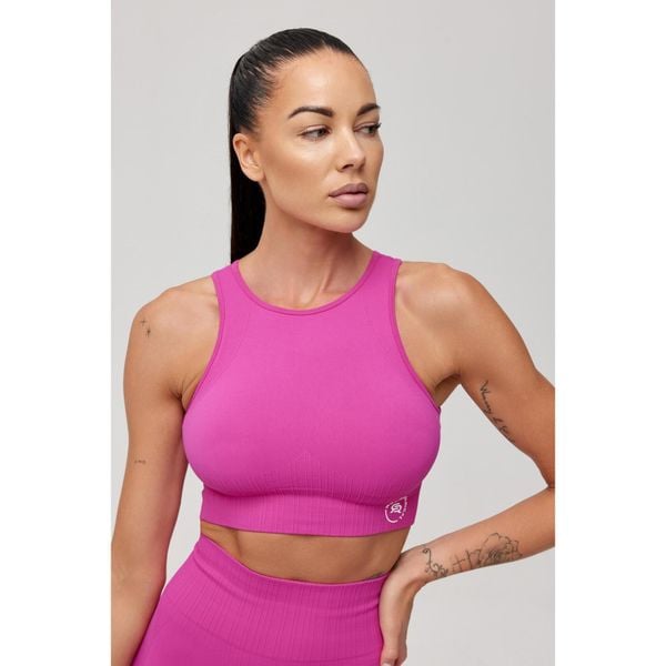 Stanik sportowy fitness seamless Rough Radical Linea Sports Bra. Czerwone biustonosze sportowe damskie ROUGH RADICAL, bez wzorów. W wyprzedaży za 111.92 zł.