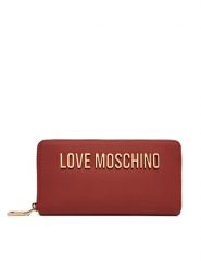 LOVE MOSCHINO Portfel JC5611PP0PKD0459 Czerwony. Czerwone portfele damskie Love Moschino, bez wzorów, ze skóry. Za 439.99 zł.