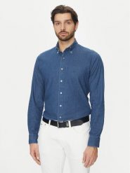 Michael Kors Koszula jeansowa MD0MD91441 Granatowy Slim Fit. Niebieskie koszule męskie Michael Kors, m, bez wzorów, z bawełny, bez kołnierzyka, bez ramiączek. Za 319.99 zł.